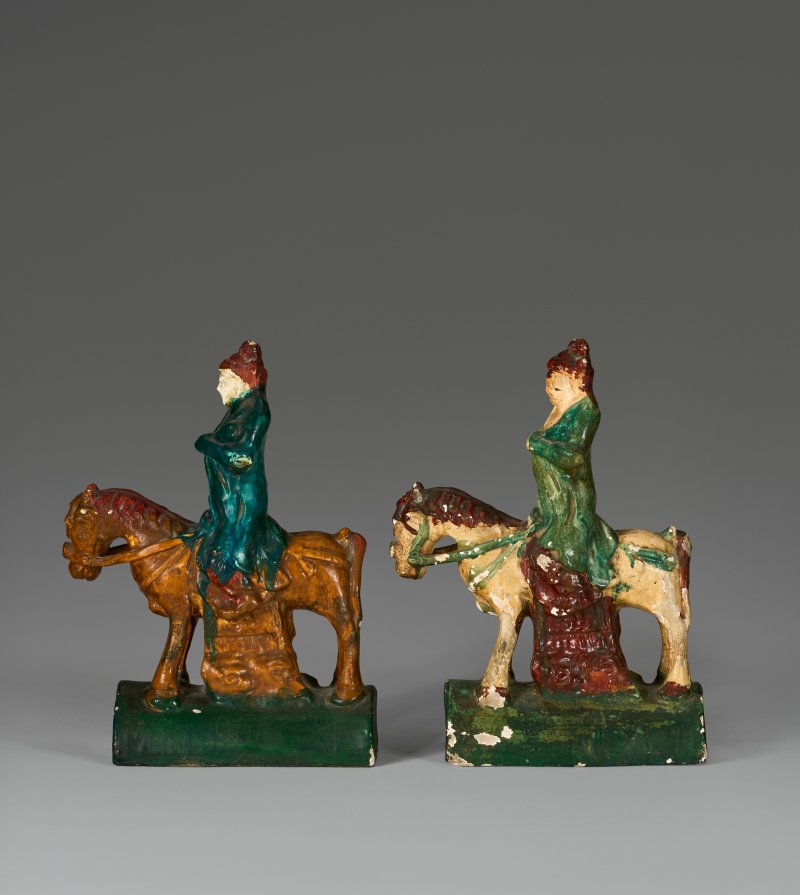 中國 明末/清初 十七世紀 三彩騎馬俑瓦  CHINA, LATE MING-EARLY QING DYNASTY, 17TH CENTURY - 图4