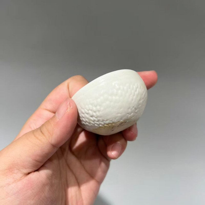 明代 白釉柳斗杯一对 - 图8