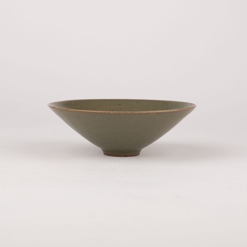    青釉鳳紋斗笠盞 - 图4