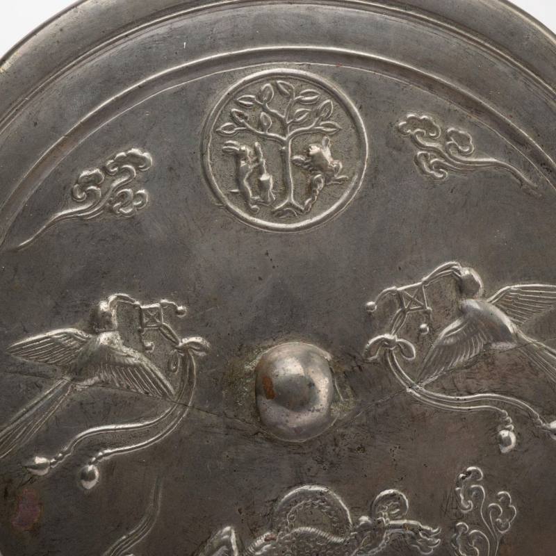    唐 葵口龍紋月宮鏡 - 图2