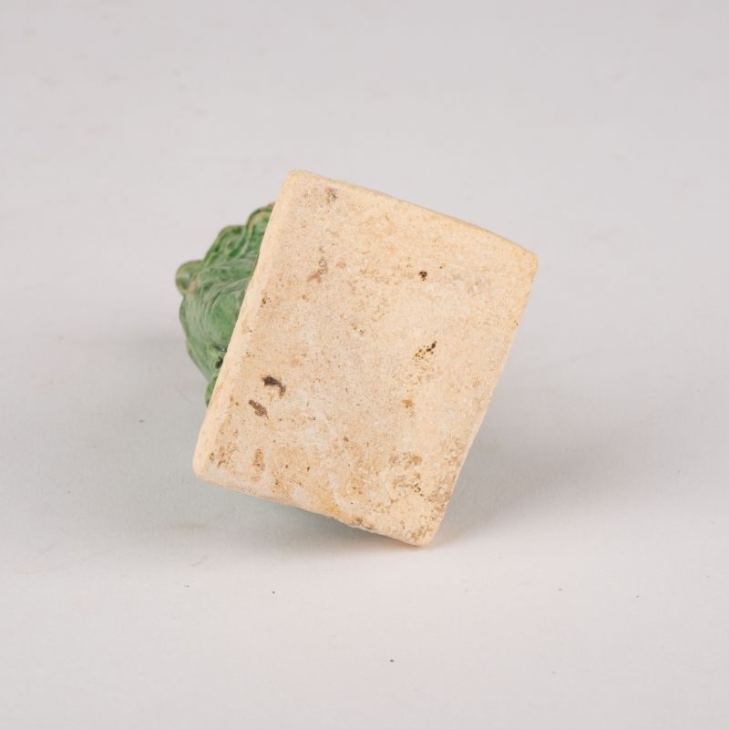    唐 綠釉獅像兩點 - 图12