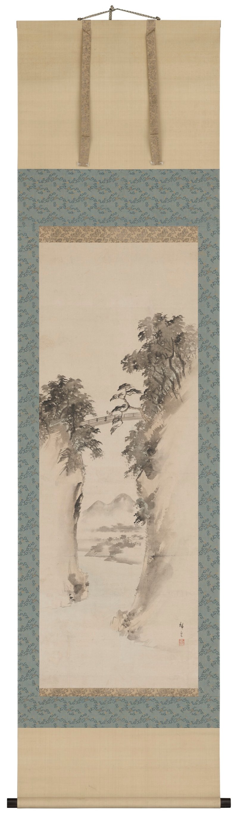 UTAGAWA HIROSHIGE (1797-1858)  Saruhashi zu (Picture of the Monkey Bridge) - 图2