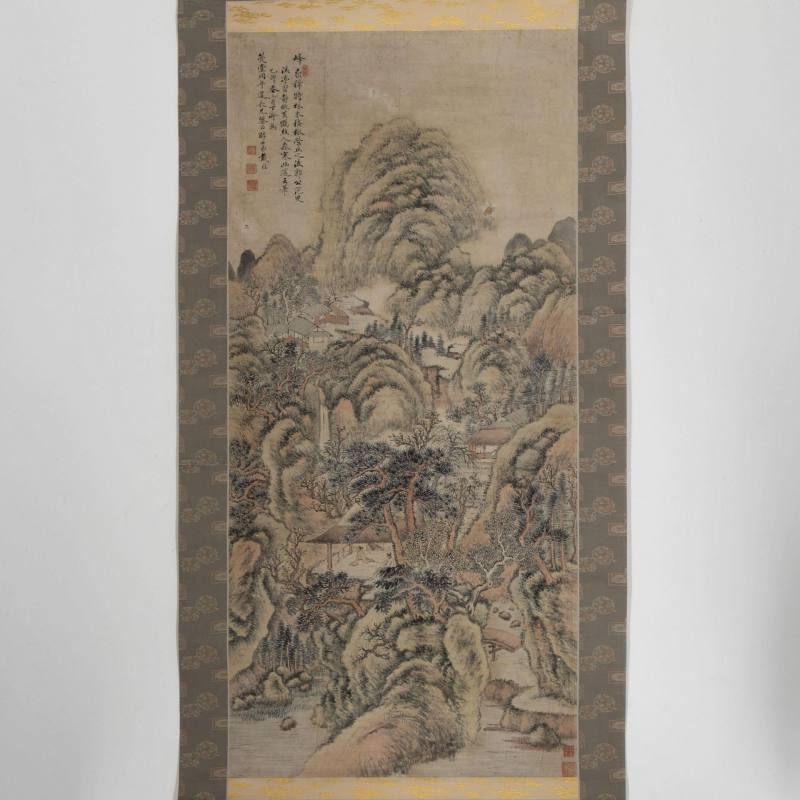    清 戴醇士巻軸 - 图1