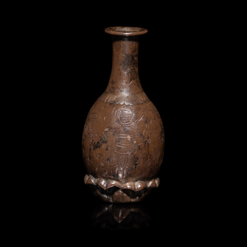 唐開元三年（715）线刻四大天王像银舍利瓶 | A Small Chinese Silver Reliquary Bottle, Tang Dynasty, Third Year of the Kaiyuan Era (715) - 图2