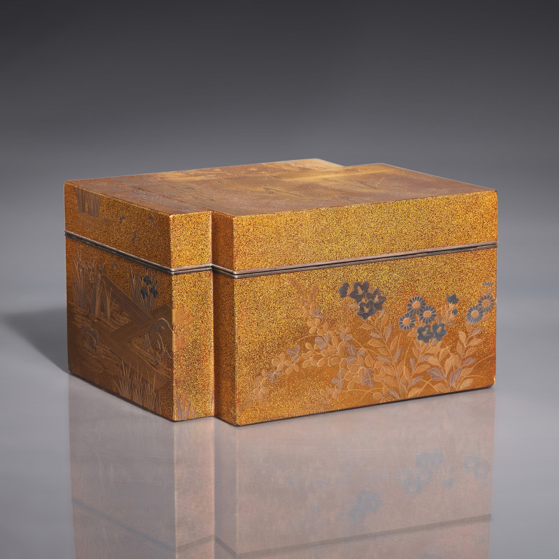 日本江戶時代 金漆蒔繪仿書蓋盒 | A Japanese Gilt Lacquer Book-Form Box, Late Edo to Meiji Period, Late 18th to 19th Century - 图2