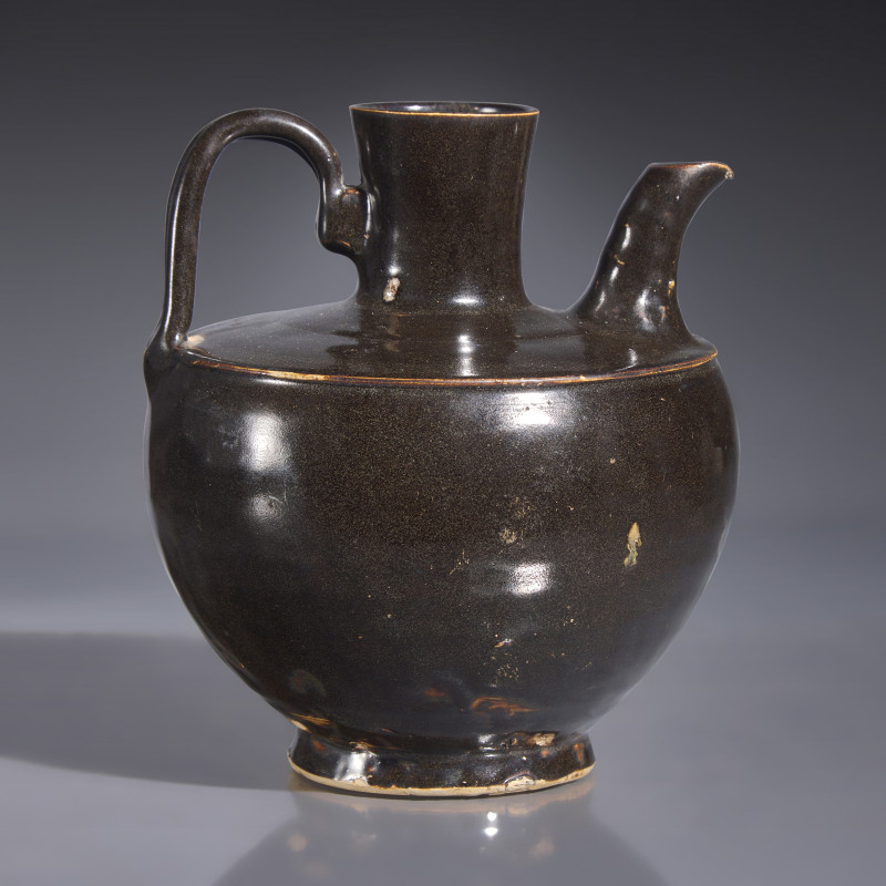北宋 黑釉執壺 | A Chinese Black Glazed Ewer, Northern Song Dynasty