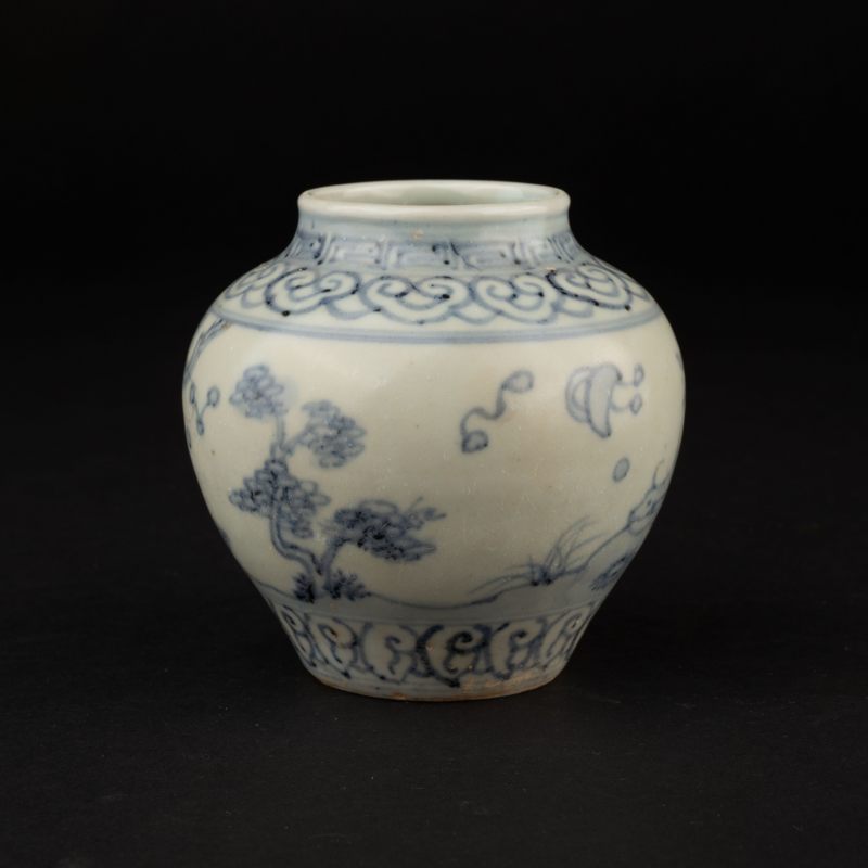    明 青花人物罐 - 图4