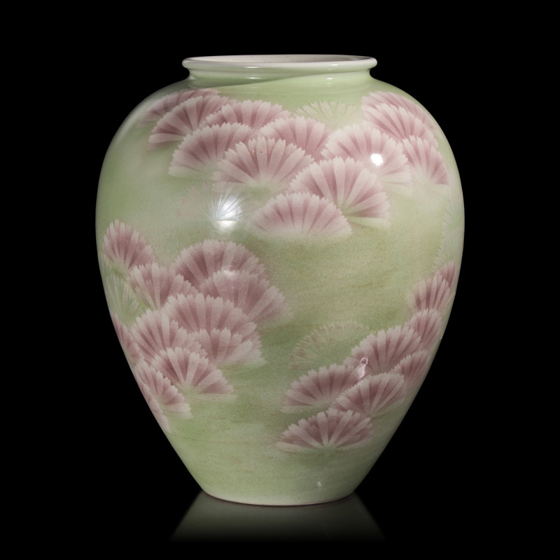 日本明治時期 宮川香山製芙蓉花大罐 | A Large Japanese Porcelain Vase, Makuzu Kozan, Meiji Period - 图2