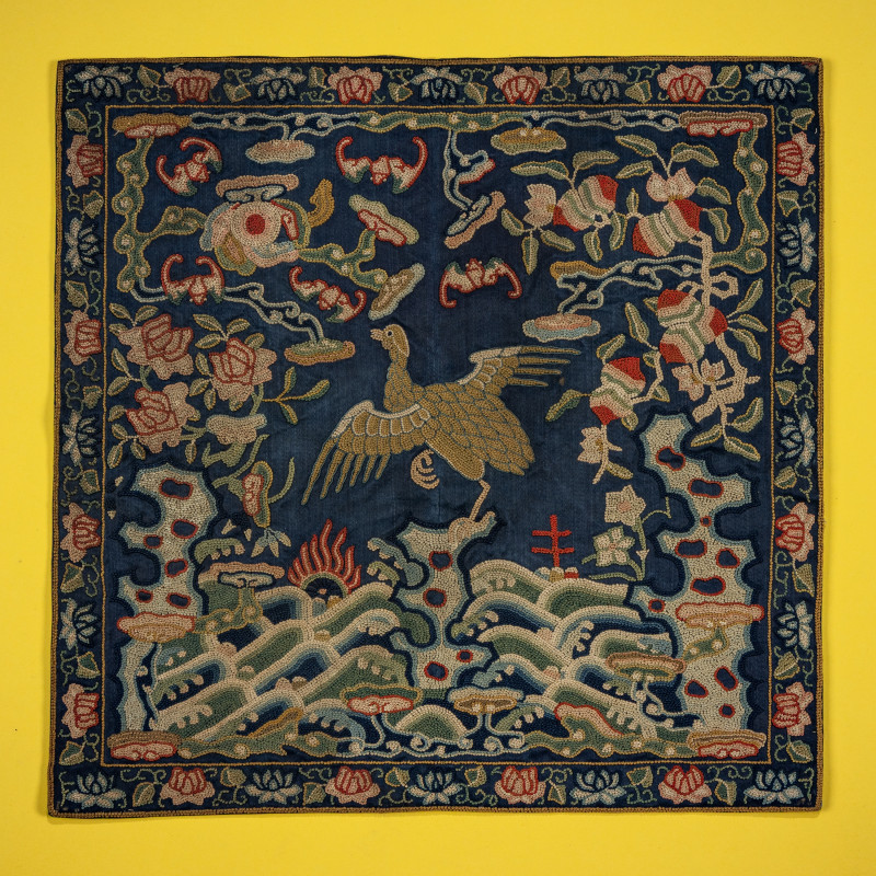 清晚期 文官補子三種 | Three Chinese 'Mandarin Duck' Rank Badges, 19th Century - 图3