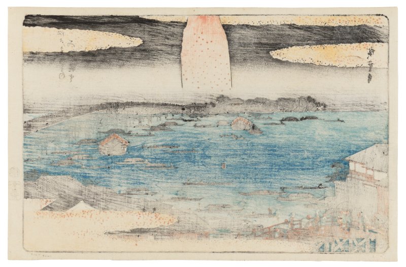 UTAGAWA HIROSHIGE (1797-1858)  Ryogoku hanabi (Fireworks at Ryogoku Bridge) - 图2
