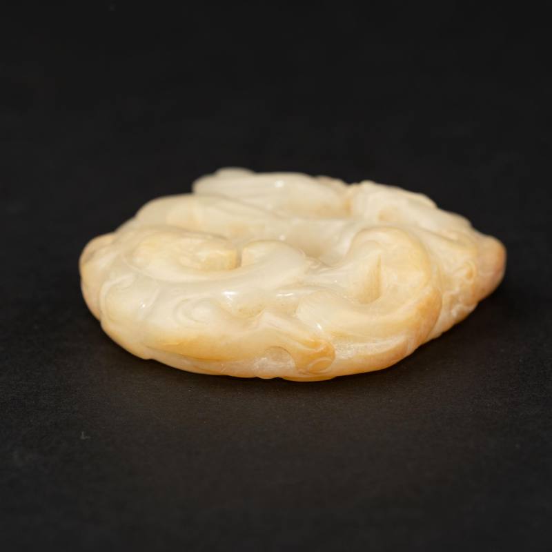    明 白玉螭龍玉珮 - 图5