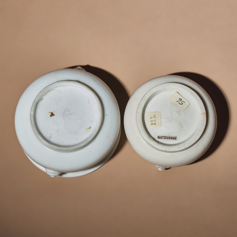 清早中期 德化白瓷雙輔首耳小香爐兩具 | Two Chinese Blanc-de-Chine Porcelain Incense Burners, 17th-18th Century - 图5