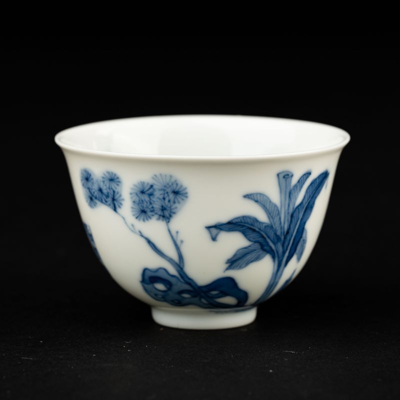    清康熙 青花人物紋杯 - 图3