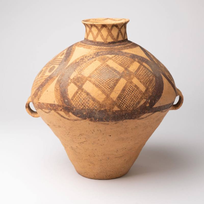    馬家窯 彩陶雙耳壺 - 图2