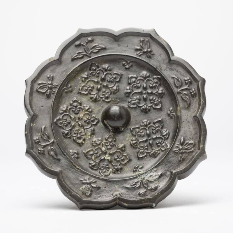    唐 八角花卉鏡 - 图1