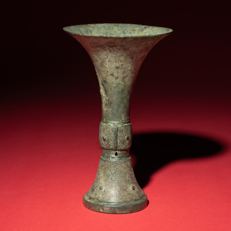 商 青銅觚 | A Chinese Archaic Bronze Gu Vessel, Shang Dynasty - 图4