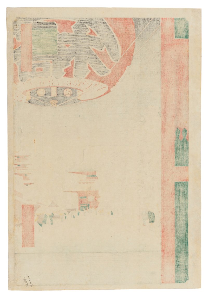 UTAGAWA HIROSHIGE (1797-1858)  Asakusa Kinryuzan (Kinryuzan temple, Asakusa) - 图2