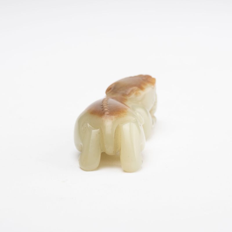    明 白玉紅皮瑞獸 - 图5