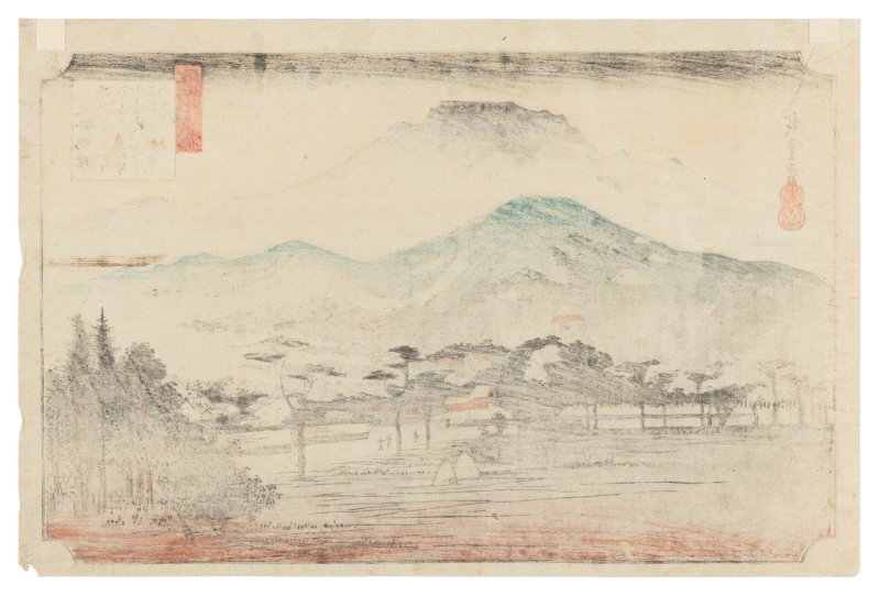 UTAGAWA HIROSHIGE (1797-1858)  Mii bansho (Evening bell at Mii) - 图2