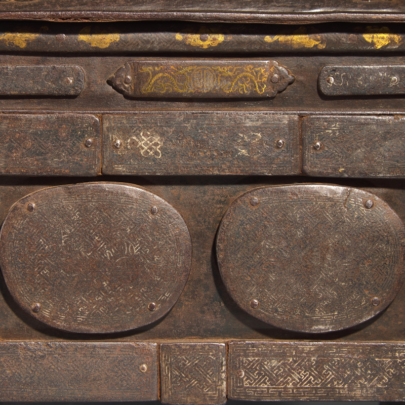 明末清初 藏式鉄錯銀方爐 | An Eastern Tibetan Inlaid Iron Censer, Late Ming to Early Qing Dynasty - 图2