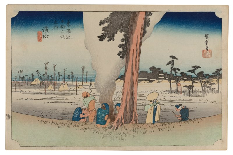 UTAGAWA HIROSHIGE (1797-1858)  Hamamatsu, fuyugare no zu (Hamamatsu: winter scene)