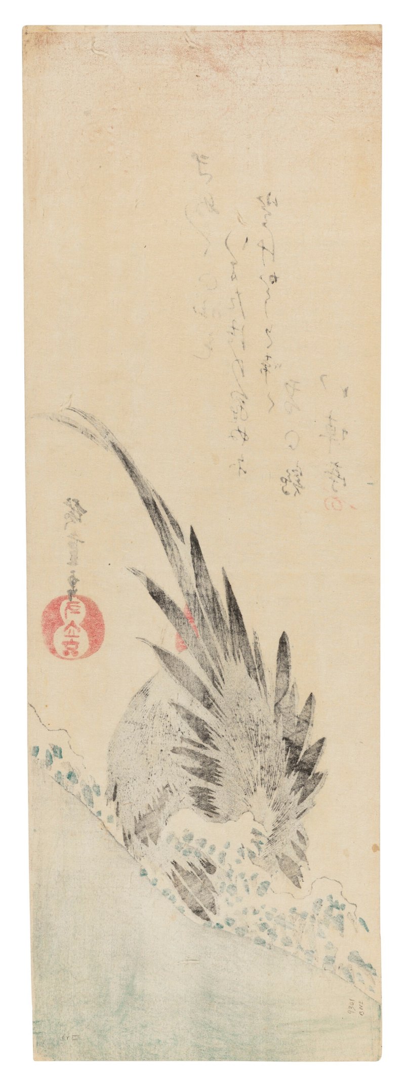 UTAGAWA HIROSHIGE (1797-1858)  Rooster on a Snowy Hillside - 图2