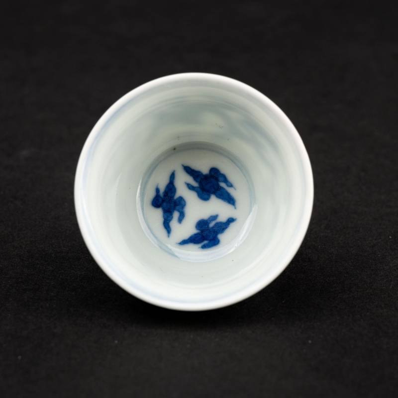    明 大明嘉靖款青花龍紋杯 - 图4