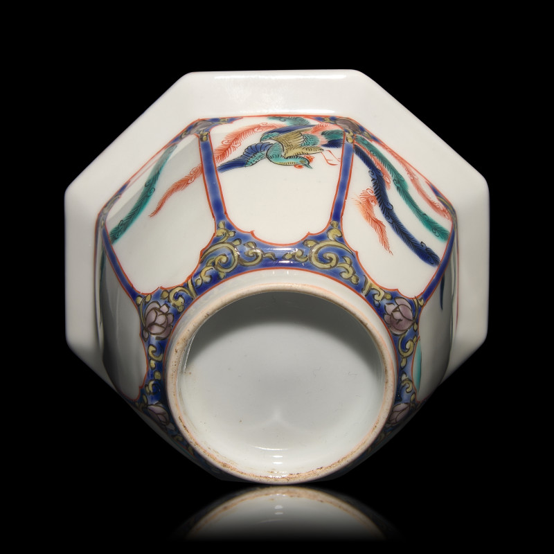 約1670-1690年 日本酒井田柿右衛門鳳紋八方小碗五件 | A Set of Five Japanese Kakiemon Porcelain Small Bowls, Circa 1670-1690 - 图4