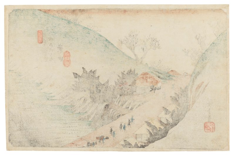 UTAGAWA HIROSHIGE (1797-1858)  No. 16: Annaka - 图2