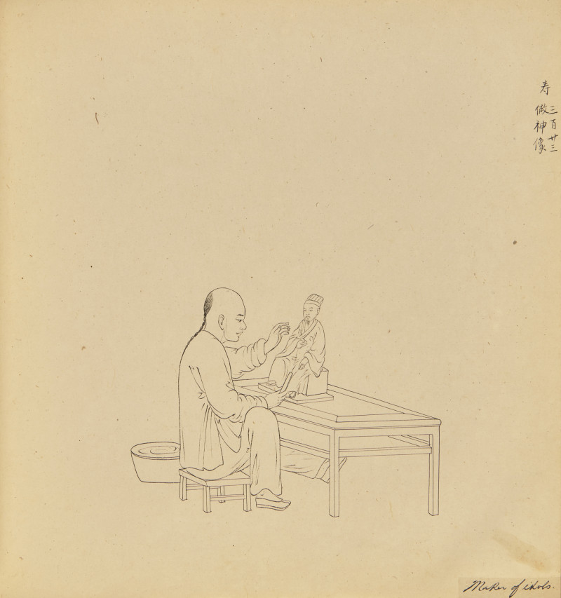 清晚期 关联昌（庭呱，1809-1870）畫室繪《百業中國》冊頁120幀 | A Rare Chinese Export Album Depicting Chinese Occupations, Studio of Tingqua (1809-1870), Qing Dynasty, Mid 19th Century - 图7