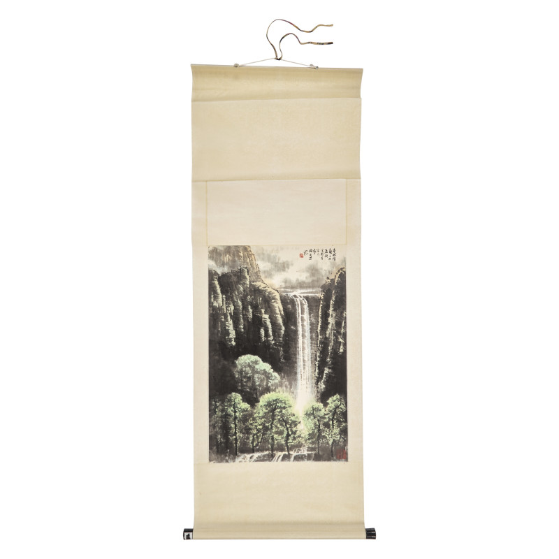 黃北壽舊藏書畫一組九件 | Five Chinese Hanging Scroll Paintings and Four Calligraphy Dedicated to Huang Beishou (1913-2000) - 图24