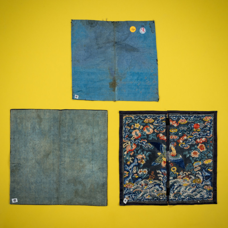 清晚期 文官補子三種 | Three Chinese 'Mandarin Duck' Rank Badges, 19th Century - 图5