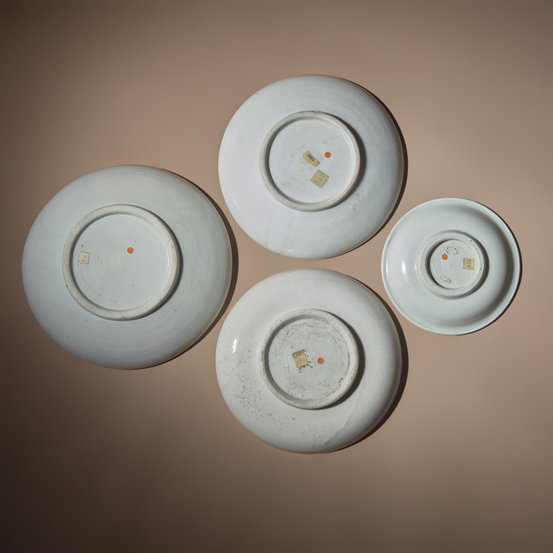 清早期 德化白瓷盤四件 | Four Chinese Blanc-de-Chine Porcelain Plates, 17th-Early 18th Century - 图2