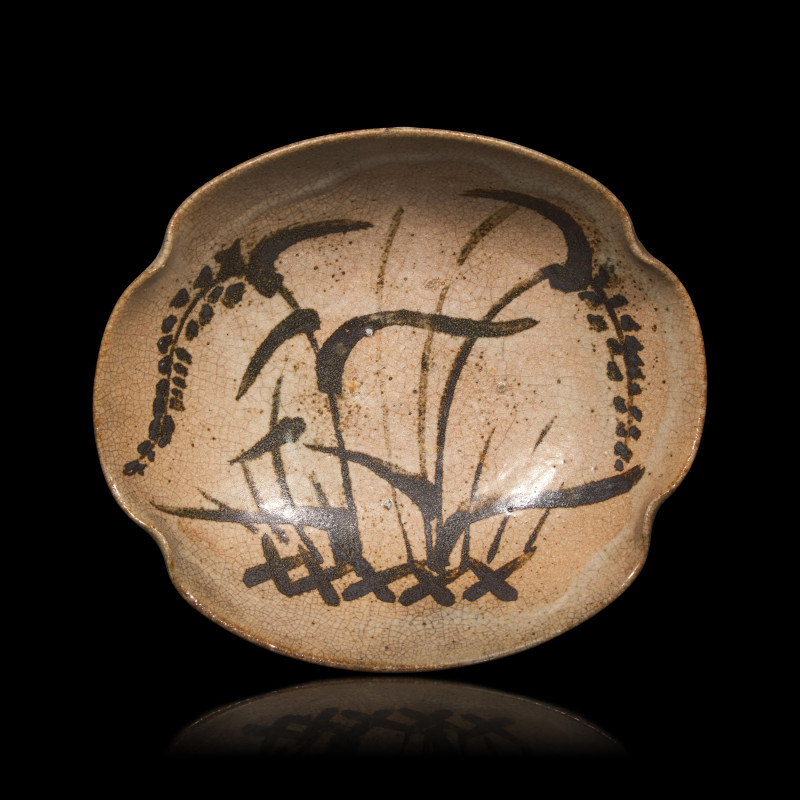 約1700年 日本唐津燒稻紋皿五件 | A Set of Five Japanese Ko-Karatsu Serving Dishes, Mukozuke , Circa 1700 - 图2