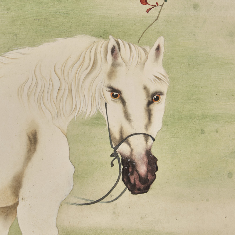 黃北壽舊藏書畫一組九件 | Five Chinese Hanging Scroll Paintings and Four Calligraphy Dedicated to Huang Beishou (1913-2000) - 图25