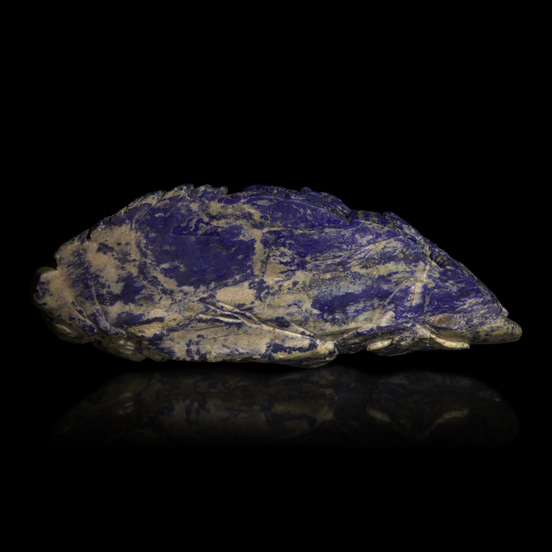 清 青金石雕羅漢渡江山子 | A Large Chinese Lapis Lazuli 'Eight Immortals Crossing the River' Boulder, Qing Dynasty - 图6