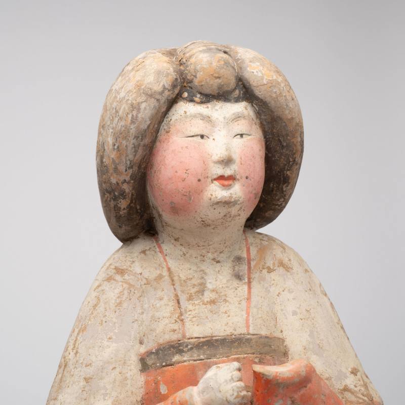    唐 彩繪仕女俑 - 图2