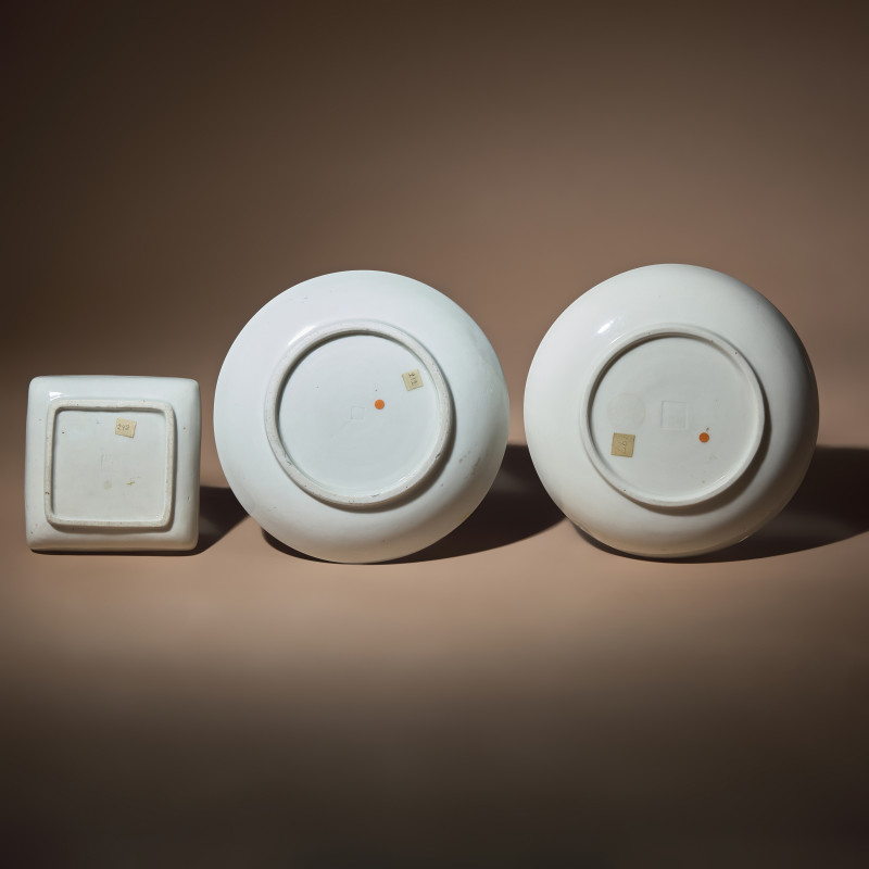 清早期 德化白瓷盤三件 | Three Chinese Blanc-de-Chine Porcelain Dishes, 17th-18th Century - 图3