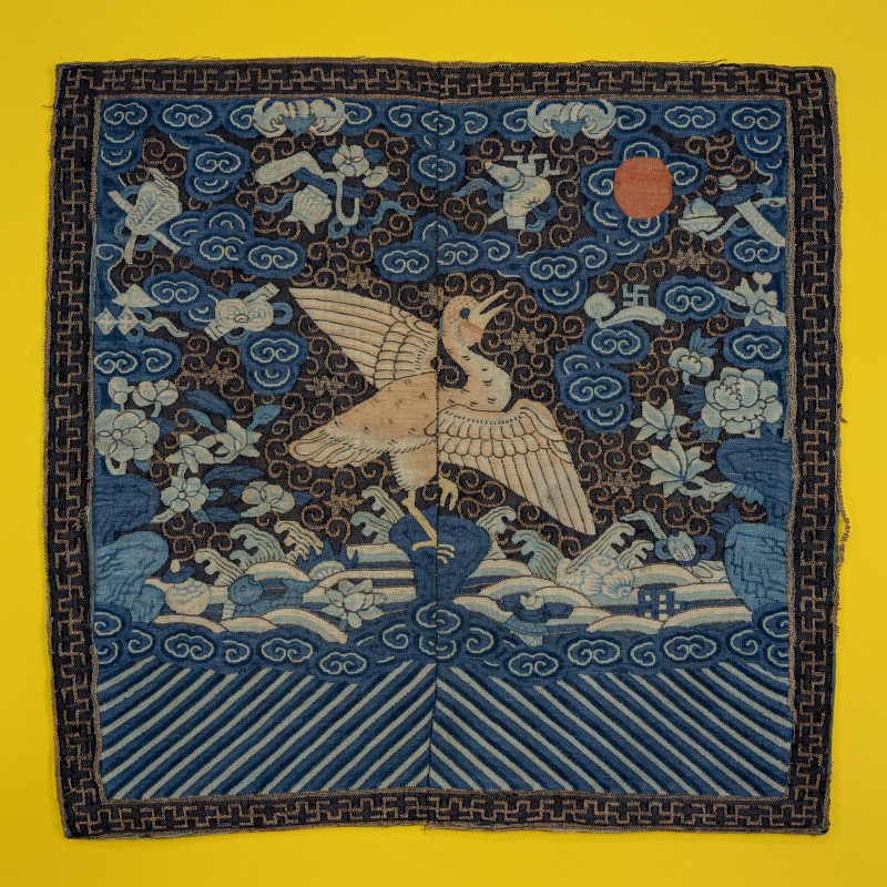 清晚期 緙絲補子三種 | Three Chinese Kesi Rank Badges, 19th Century - 图4