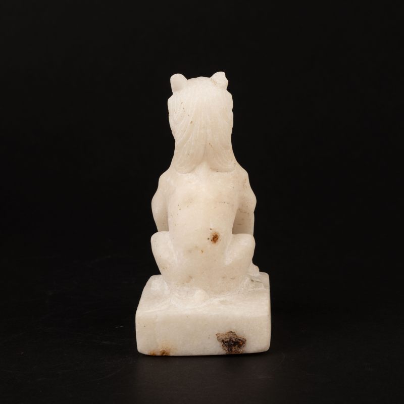    漢白玉 獅坐像 - 图3