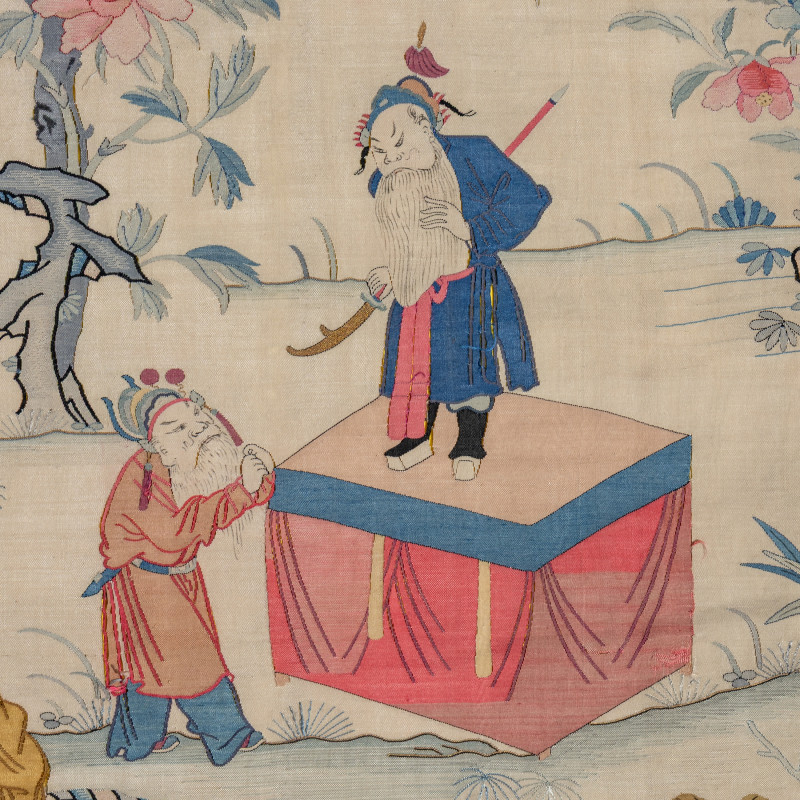 清晚期 緙絲百子圖大挂賬 | A Large Chinese Kesi Silk 'Hundred Boys' Panel, Circa 1880 - 图4