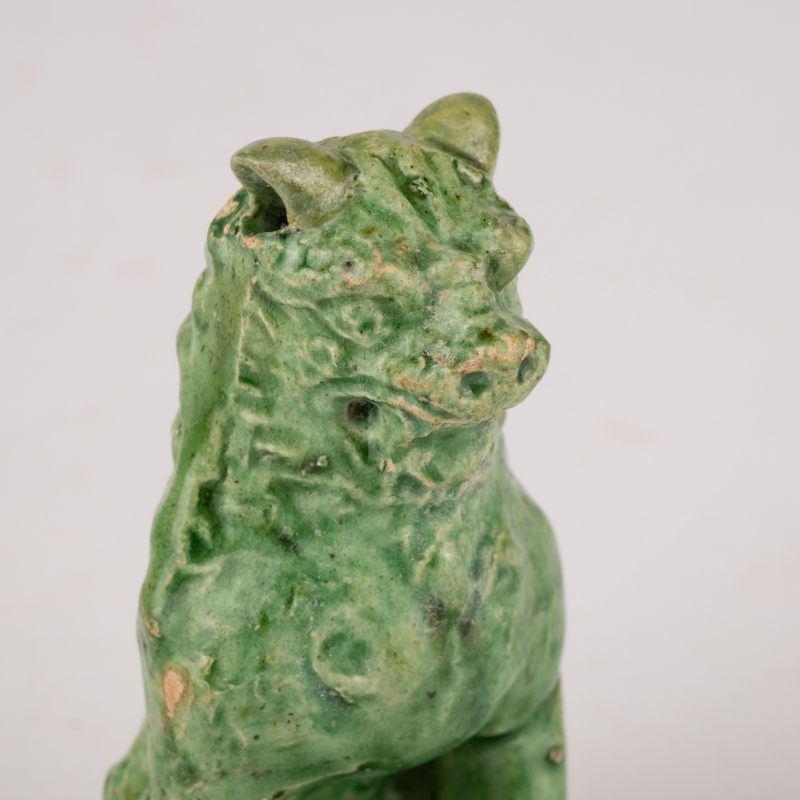    唐 綠釉獅像兩點 - 图10