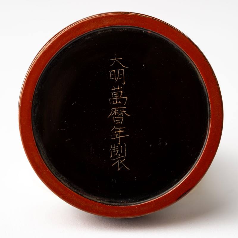    大明萬曆款 香合 - 图6