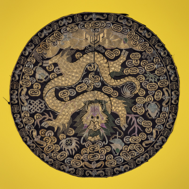 晚清-民國 緙絲、刺綉圓光三種 | Three Chinese Silk Roundels, Late Qing Dynasty-Republic Period - 图3