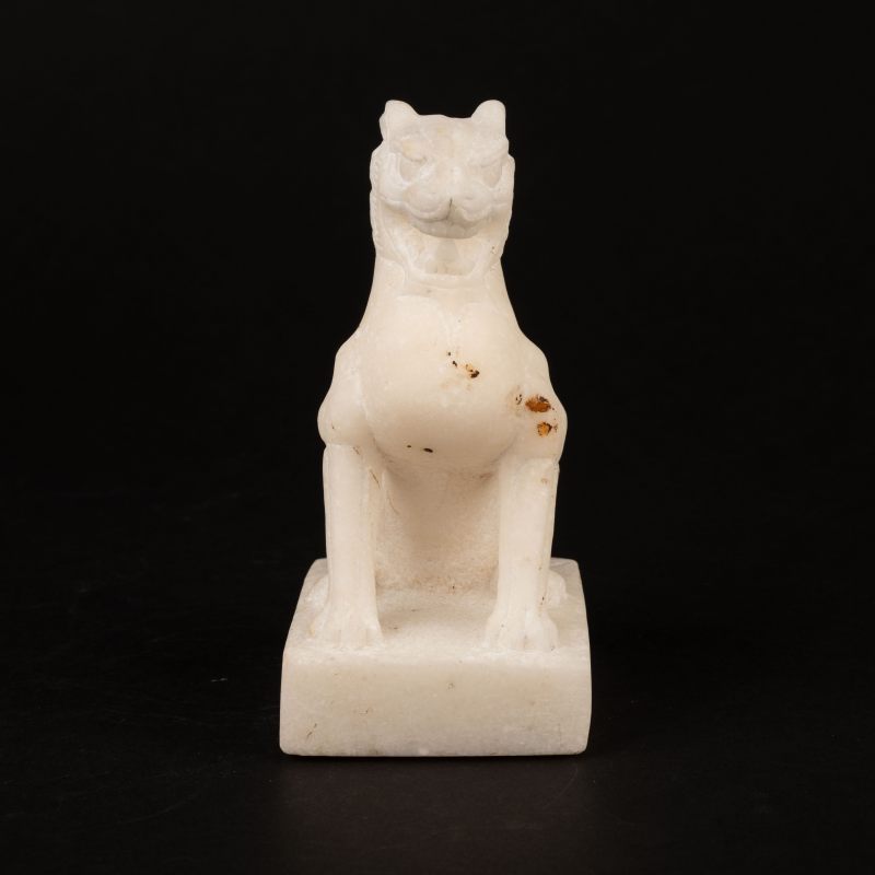    漢白玉 獅坐像 - 图5