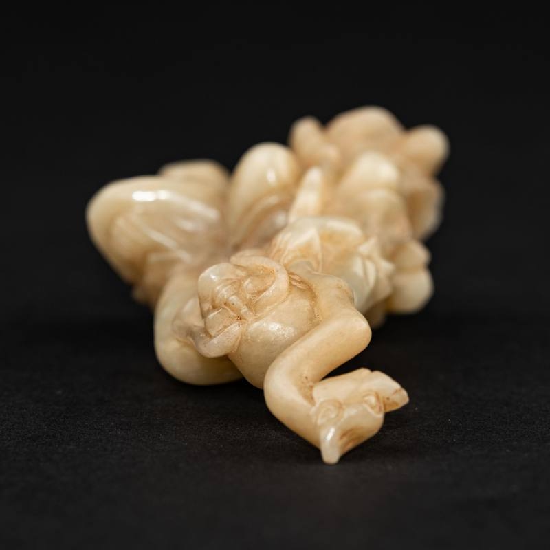    清 白玉羅漢像 - 图7