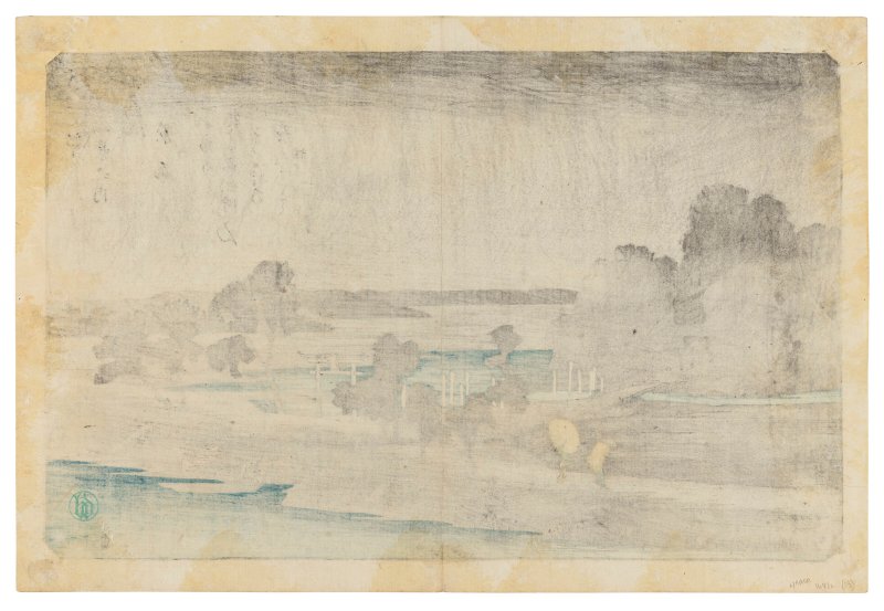 UTAGAWA HIROSHIGE (1797-1858)  Azuma no mori yau (Niight rain at Azuma Forest) - 图2