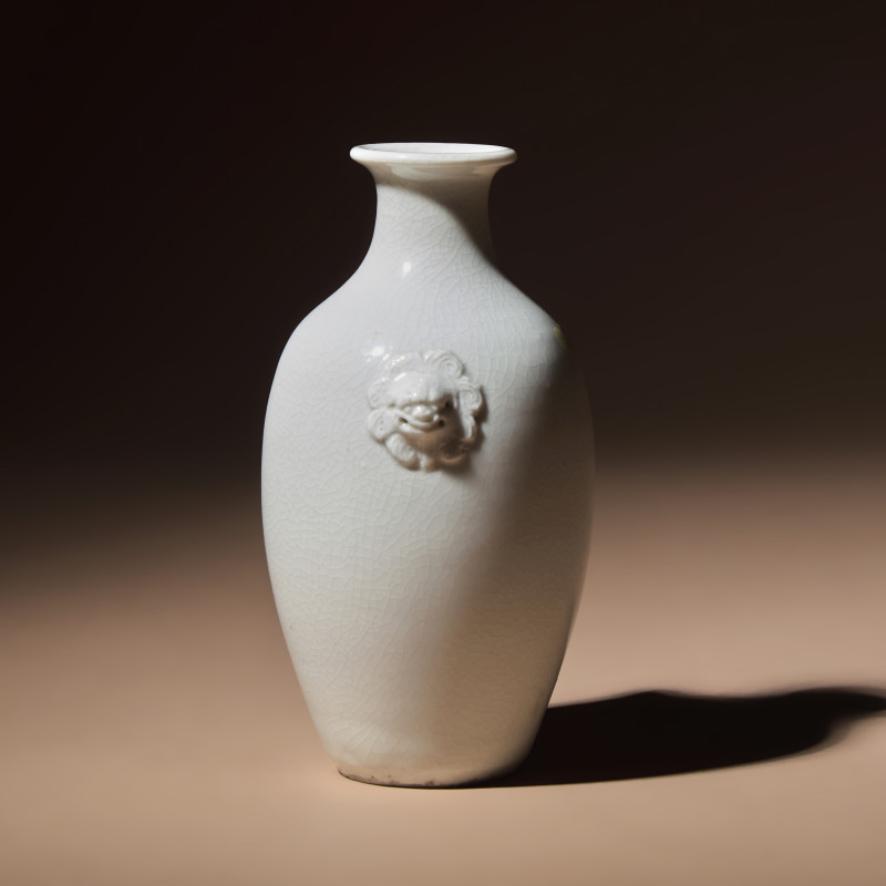 清 德化白瓷雙輔首耳瓶 | A Chinese Blanc-de-Chine Porcelain Baluster Vase, Qing Dynasty - 图2