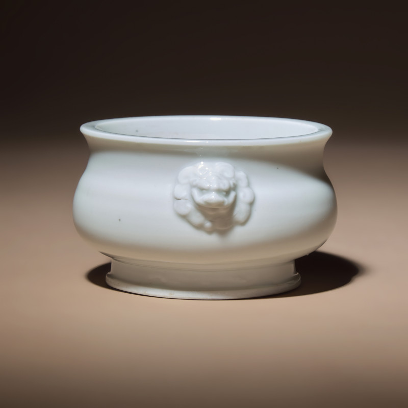 清早期 德化白瓷簋式爐 | A Chinese Blanc-de-Chine Porcelain 'Gui' Incense Burner, Mid 17th-Early 18th Century - 图2