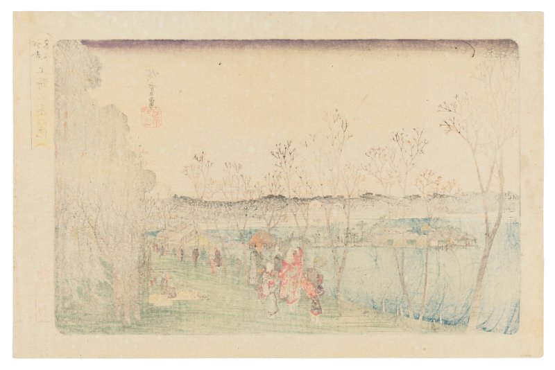 UTAGAWA HIROSHIGE (1797-1858)  Ueno Shinobazu no ike (Shinobazu Pond at Ueno) - 图2